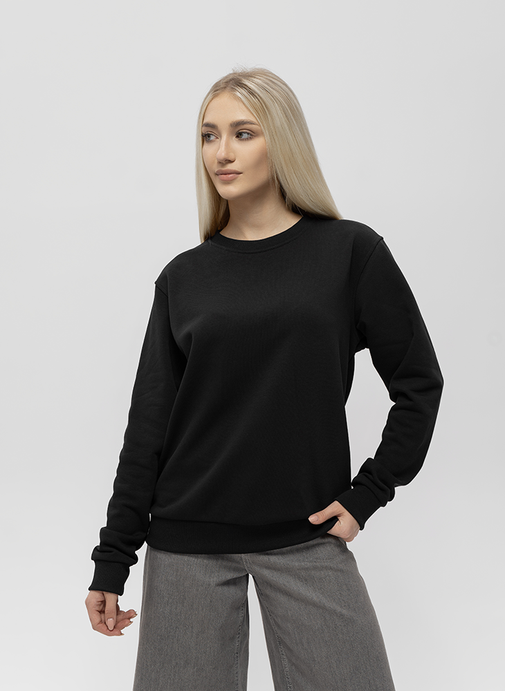 Свитшот прямой крой футер еврофлис (с начёсом), 340 гр.